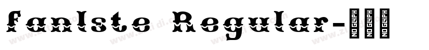 fanlste Regular字体转换